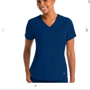 Grey's Anatomy Women's V-Neck Solid Scrub Top